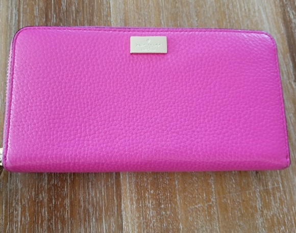 kate spade Handbags - Kate Spade Grey St. Sweetheart pink leather wallet
